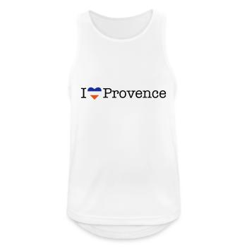 I love Provence - Männer Tank Top atmungsaktiv - Weiß - Vorne - Nick (188cm)