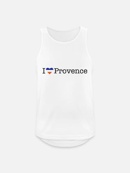 I love Provence - Männer Tank Top atmungsaktiv - Weiß