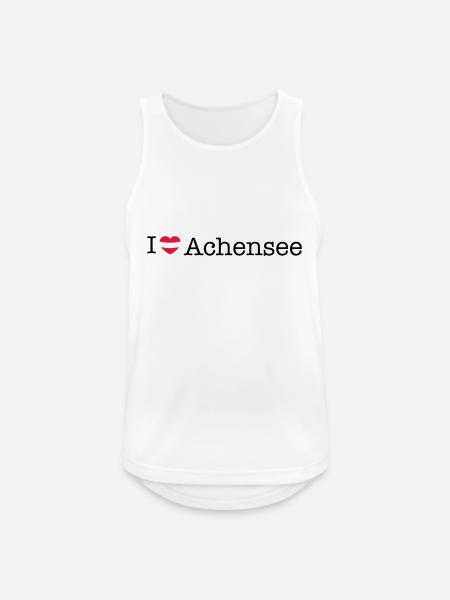 i love Achensee - Men's Breathable Tank Top - white