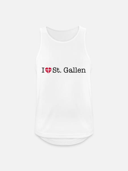 J’adore Saint-Gall - Débardeur respirant Homme - blanc