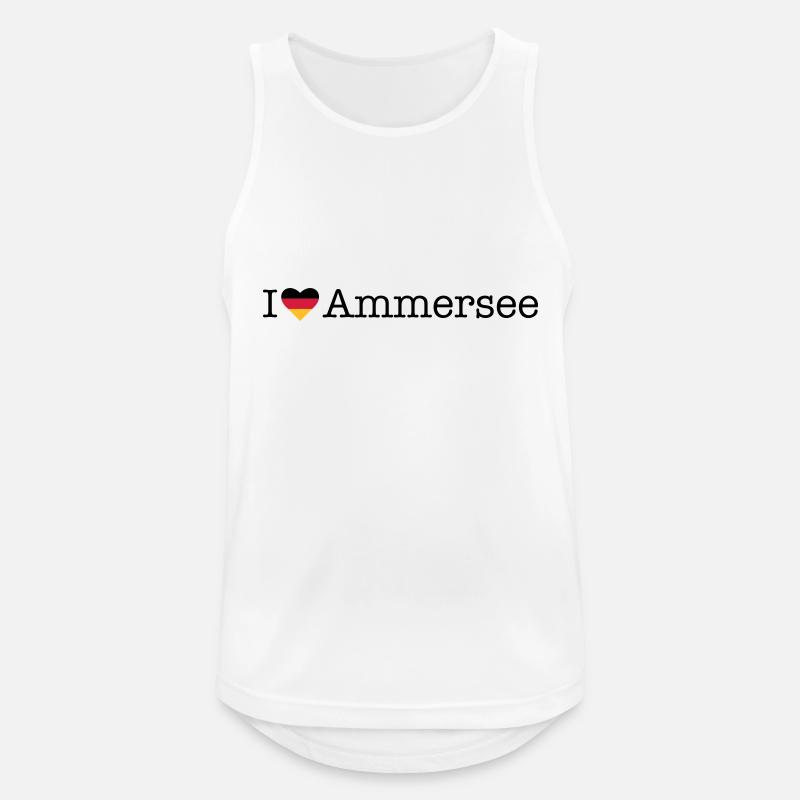 I love Ammersee - Men's Breathable Tank Top - white