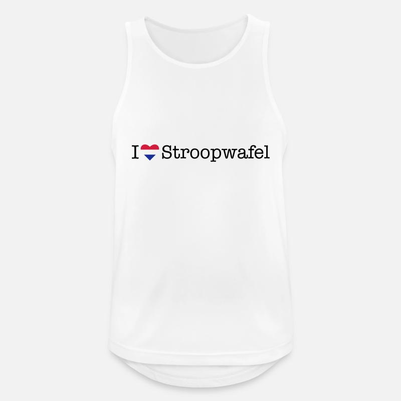J’adore Stroopwafel - Débardeur respirant Homme - blanc
