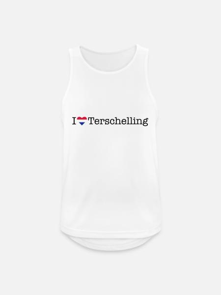 J’adore Terschelling - Débardeur respirant Homme - blanc