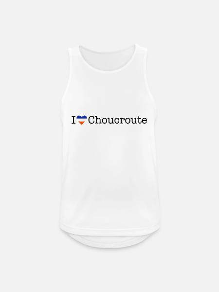 I love Choucroute - Männer Tank Top atmungsaktiv - Weiß