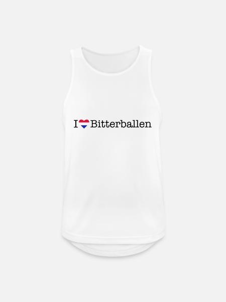 I love Bitterballen - Men's Breathable Tank Top - white