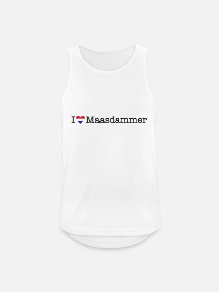 I love Maasdammer - Men's Breathable Tank Top - white