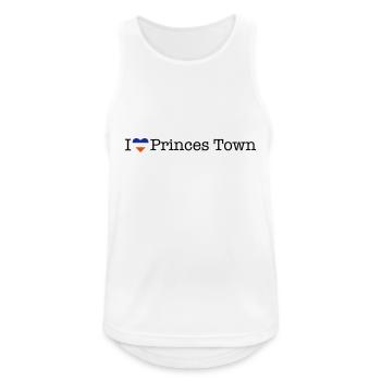 I love Princes Town - Männer Tank Top atmungsaktiv - Weiß - Vorne - Nick (188cm)