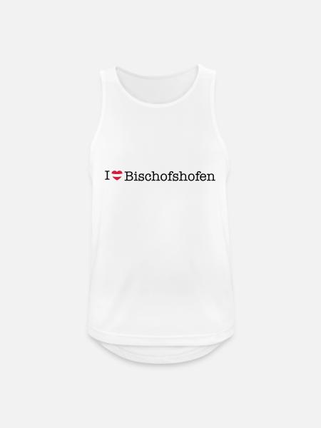 I love Bischofshofen - Männer Tank Top atmungsaktiv - Weiß