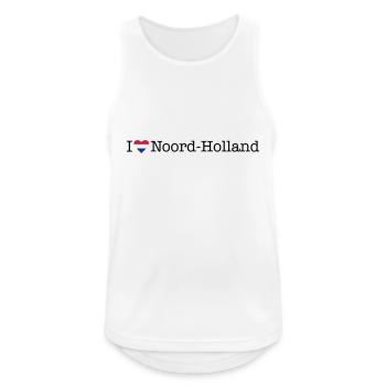 J’adore Noord Holland - Débardeur respirant Homme - blanc - Devant - Nick (188cm)