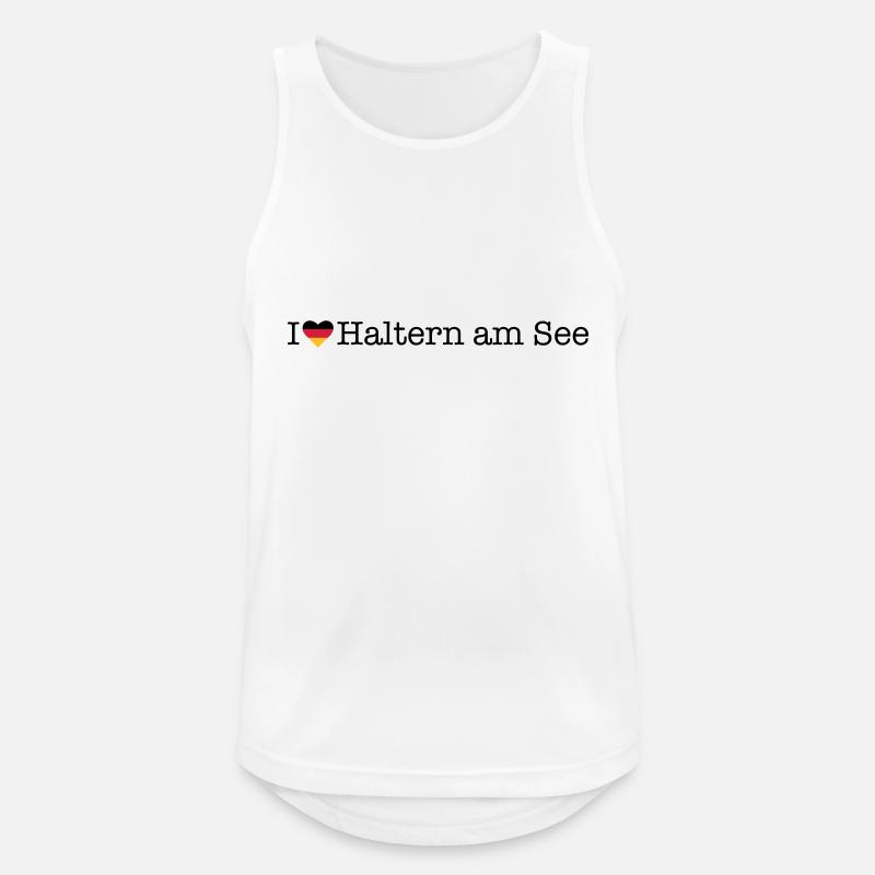 J'aime Haltern am See - Débardeur respirant Homme - blanc
