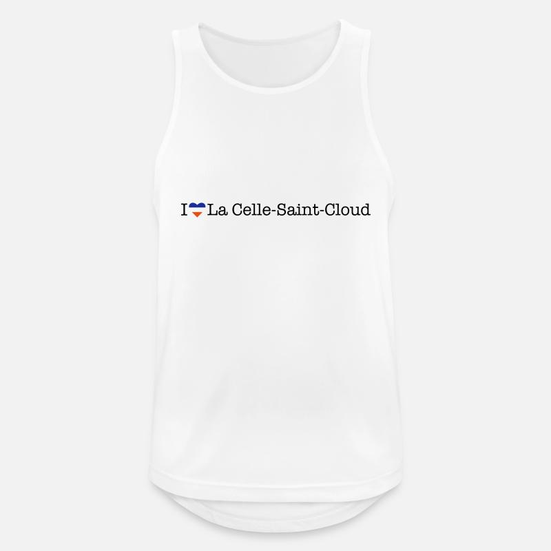 I love La Celle Saint Cloud - Männer Tank Top atmungsaktiv - Weiß