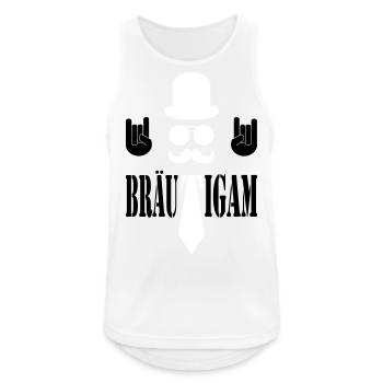 Der Bräutigam - Männer Tank Top atmungsaktiv - Weiß - Vorne - Nick (188cm)