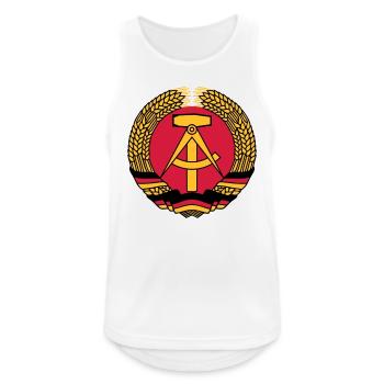 emblem ddr gdr - Männer Tank Top atmungsaktiv - Weiß - Vorne - Nick (188cm)