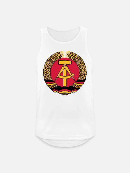 ddr gdr emblem - Men's Breathable Tank Top - white