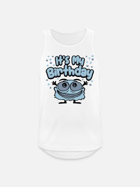 It s my birthday - Men's Breathable Tank Top - white