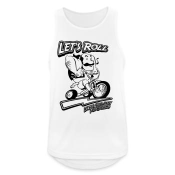 GANGSTER RIDING CYCLE - Men's Breathable Tank Top - white - Front - Nick (188cm)