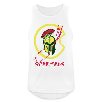 Helm Sparta und Blut 2 - Männer Tank Top atmungsaktiv - Weiß - Vorne - Nick (188cm)