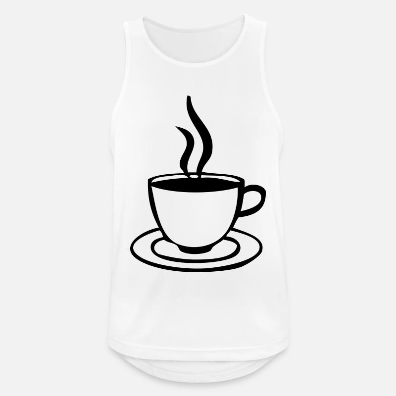 coffee cup - Men's Breathable Tank Top - white
