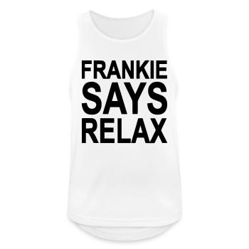 Frankie says relax - Débardeur respirant Homme - blanc - Devant - Nick (188cm)