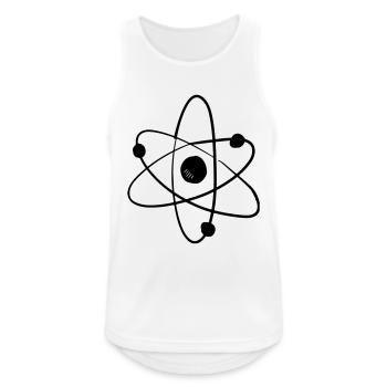 atom-logo - Men's Breathable Tank Top - white - Front - Nick (188cm)