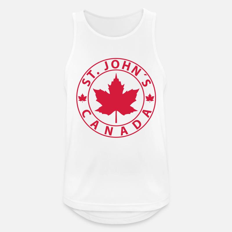 St. John´s - Männer Tank Top atmungsaktiv - Weiß