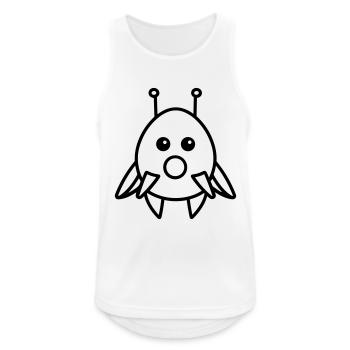 flying saucer - Men's Breathable Tank Top - white - Front - Nick (188cm)