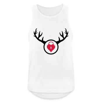 Cuckold - The horned man's birthday gift - Men's Breathable Tank Top - white - Front - Nick (188cm)