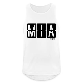 Miami - Men's Breathable Tank Top - white - Front - Nick (188cm)