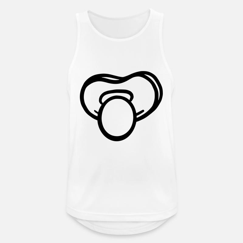 Pacifier Vector - Men's Breathable Tank Top - white