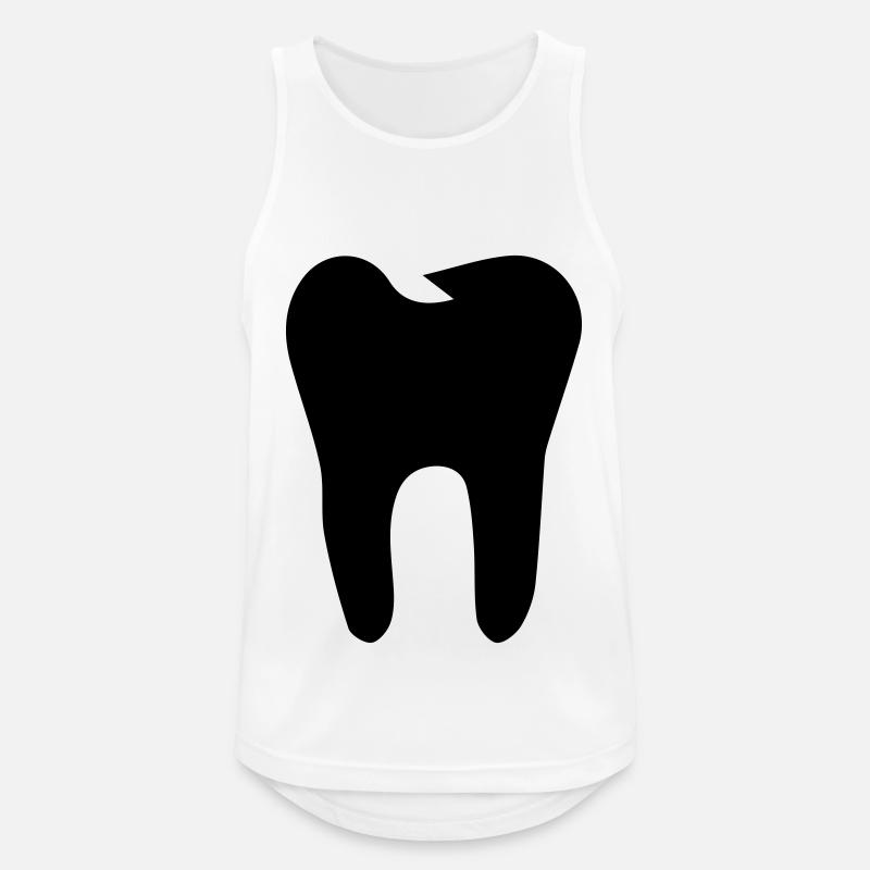 Symbole de l’icône de dent - Débardeur respirant Homme - blanc