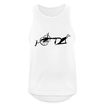 old plow_va1 - Men's Breathable Tank Top - white - Front - Nick (188cm)