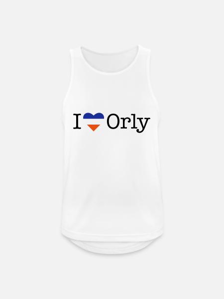 I love Orly - Männer Tank Top atmungsaktiv - Weiß