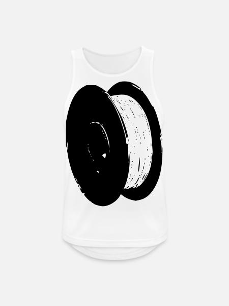 Filament Spule - Männer Tank Top atmungsaktiv - Weiß
