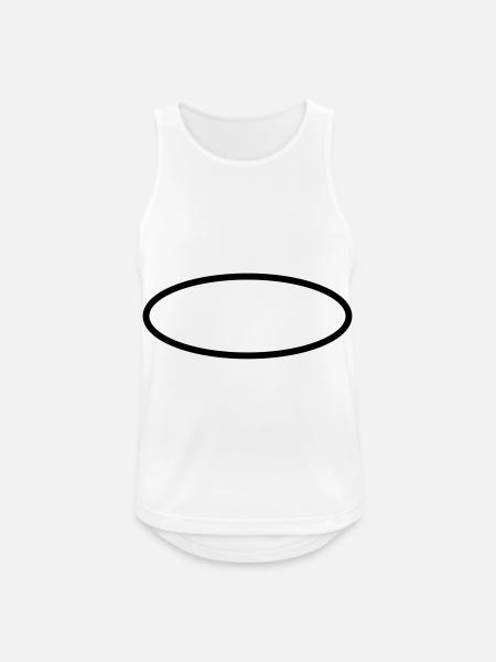 Oval Circle Symbols - Men's Breathable Tank Top - white