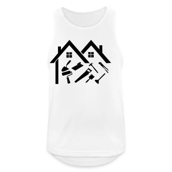 Construction company handyman - Men's Breathable Tank Top - white - Front - Nick (188cm)