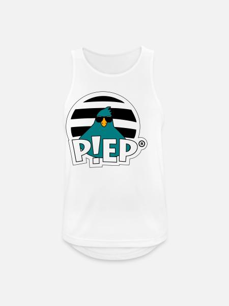 PIEP Türsteher Vogel "Ben" - Männer Tank Top atmungsaktiv - Weiß
