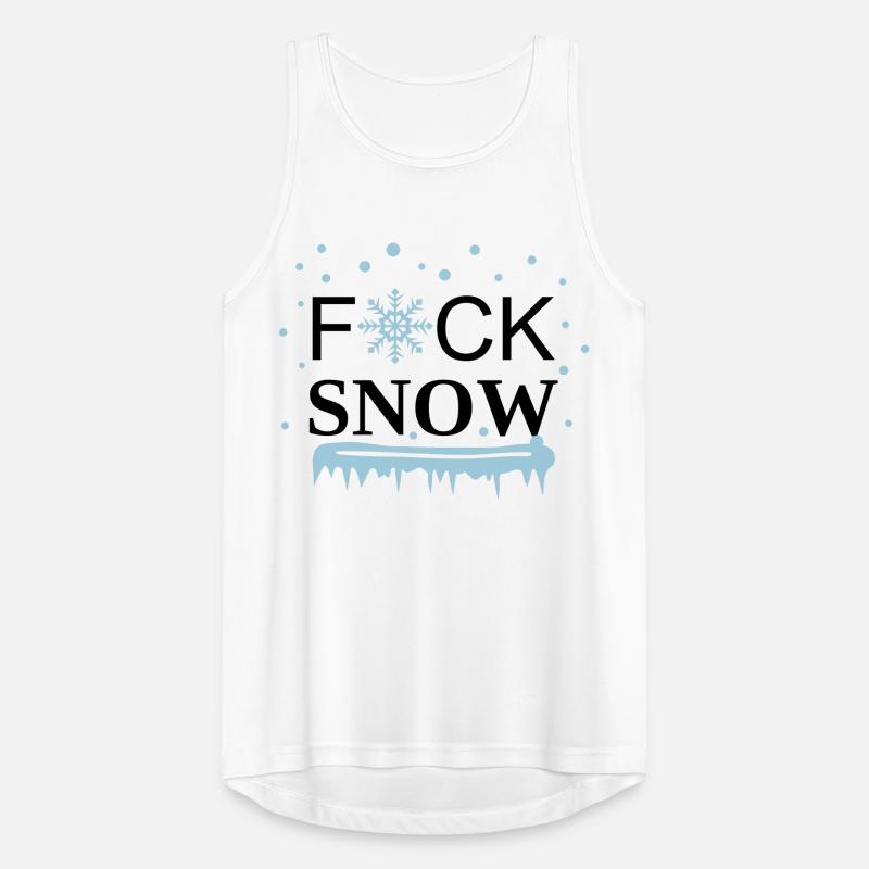 I hate snow, I hate winter - Fuck Snow Men's Breathable Tank Top