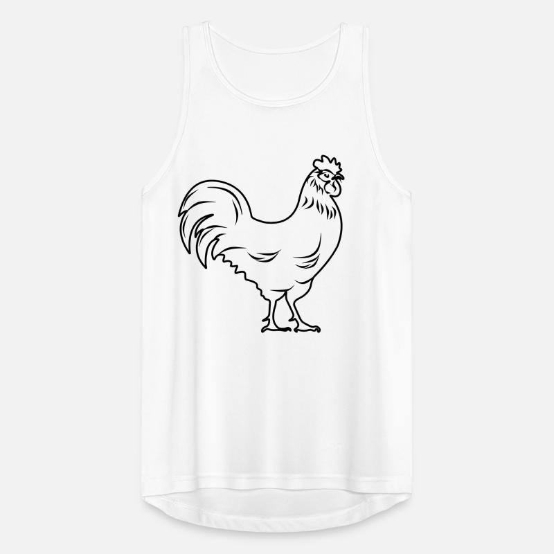 Rooster transparent Men's Breathable Tank Top