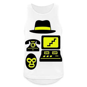 Strange Icons - Men's Breathable Tank Top - white - Front - Nick (188cm)