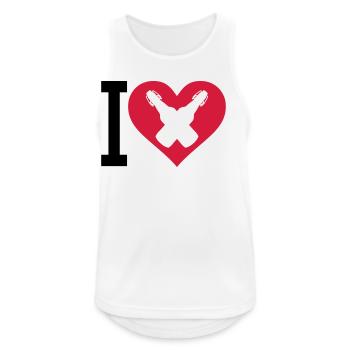 I Love Beer - Men's Breathable Tank Top - white - Front - Nick (188cm)