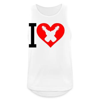 I Love Beer - Men's Breathable Tank Top - white - Front - Nick (188cm)