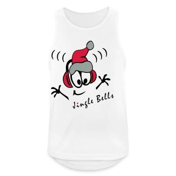 Christmas Carol DJ - Men's Breathable Tank Top - white - Front - Nick (188cm)