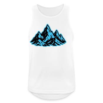 Mountains Summit Icon - Men's Breathable Tank Top - white - Front - Nick (188cm)