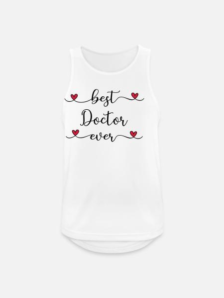 bester Arzt der Welt - Männer Tank Top atmungsaktiv - Weiß