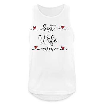 Best wife - Men's Breathable Tank Top - white - Front - Nick (188cm)