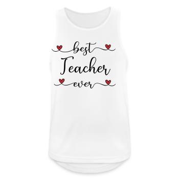 Best Teacher - Men's Breathable Tank Top - white - Front - Nick (188cm)
