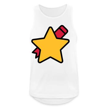 Star Pen School Teacher - Men's Breathable Tank Top - white - Front - Nick (188cm)