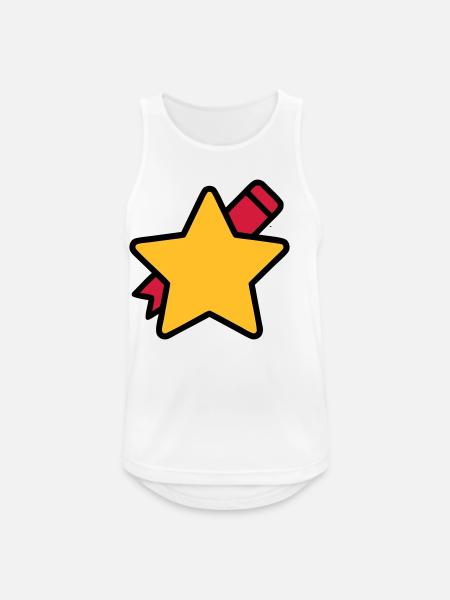 Star Pen School Teacher - Men's Breathable Tank Top - white