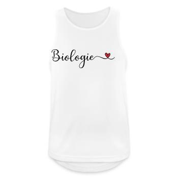 Biologie - Männer Tank Top atmungsaktiv - Weiß - Vorne - Nick (188cm)