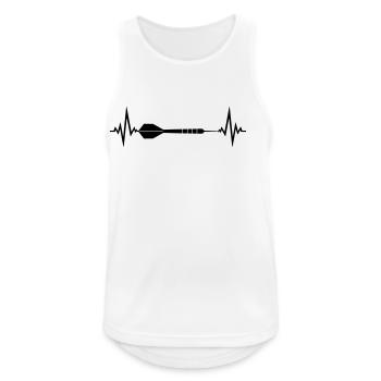 cool frequenz herzschlag puls logo text spielen da - Männer Tank Top atmungsaktiv - Weiß - Vorne - Nick (188cm)